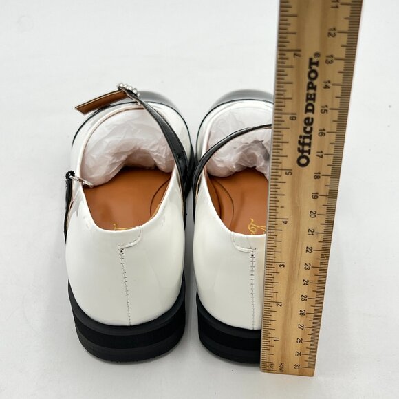 FOWT White Closed Toe Mary Jane Pumps Round Toe Slip On Ballet Flats Comfy Shoes - Picture 5 of 8